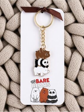 New Handmade Keychain Inspired by “We Bare Bears” (3.75 long x 0.8” wide)